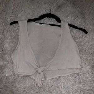 Illa Illa tie front crop top